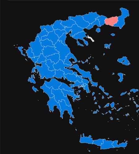 Карта греции черно белая