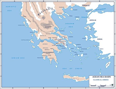 Иония на карте древней греции