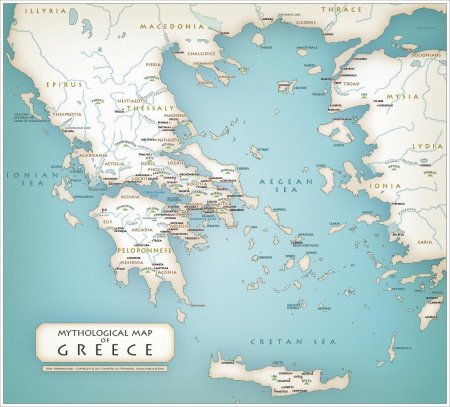 Карта древней греции ancient greece