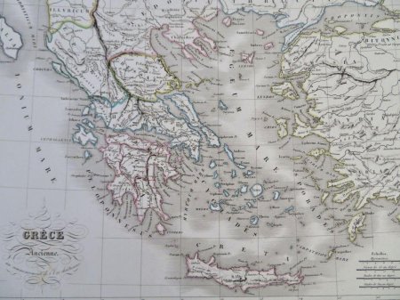 Старая карта греции