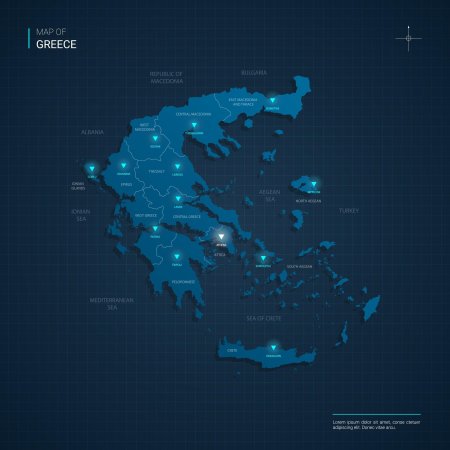 Греция карта мира