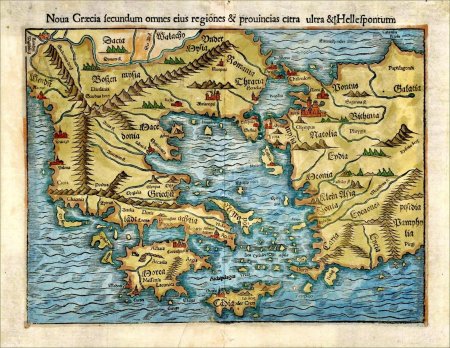 Карта древней греции