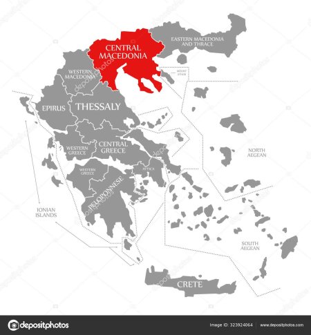 Македония в греции на карте