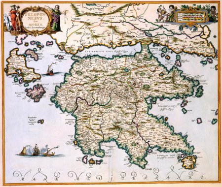 Карта древнего пелопоннеса