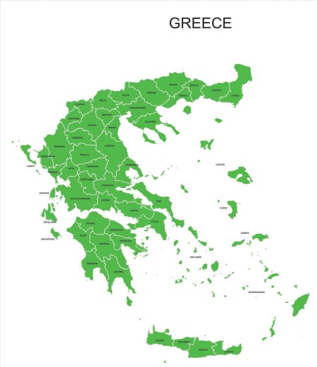 Греция карта