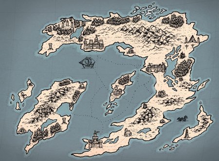 Фэнтези карта