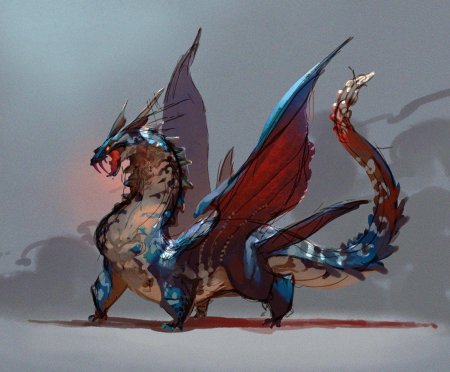 Дракон концепт арт