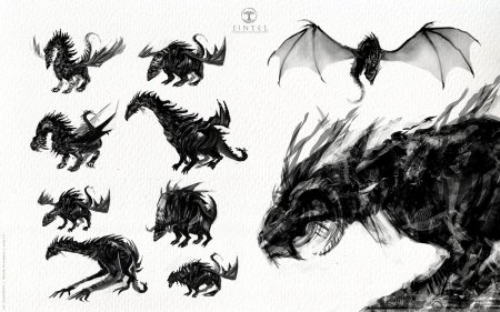 Дракон концепт арт