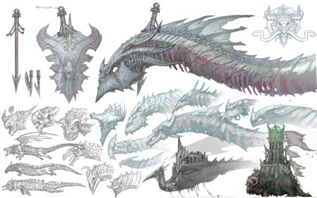 Дракон концепт арт