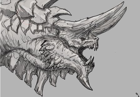 Драконы эскиз