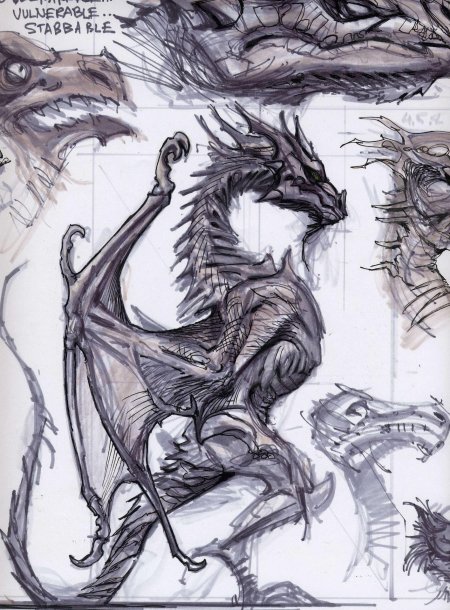 Дракон скайрим референс