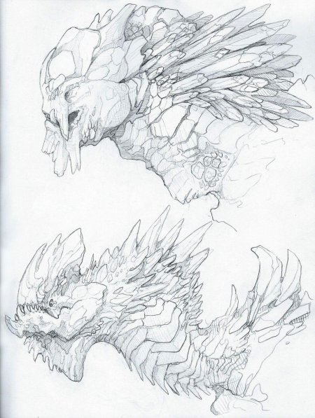 Дракон набросок