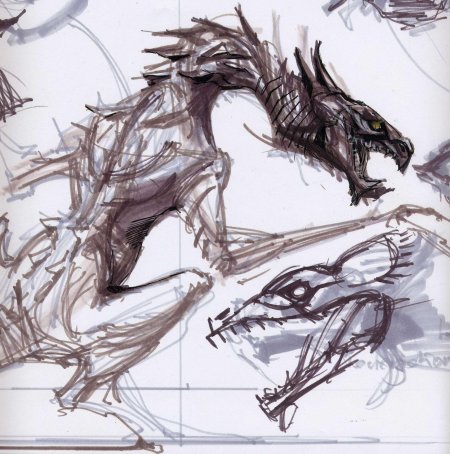 Дракон концепт арт