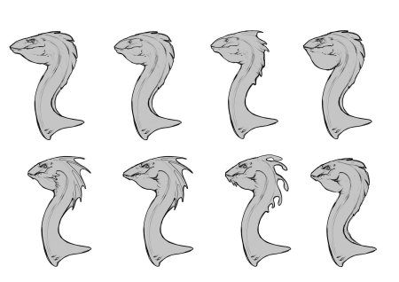 Голова дракона референс