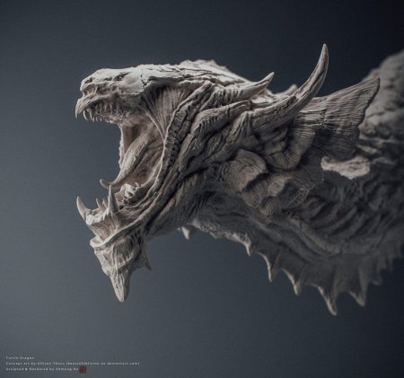 Дракон концепт zbrush