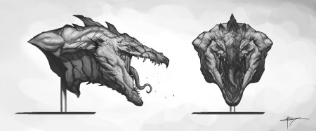 Драконы эскиз