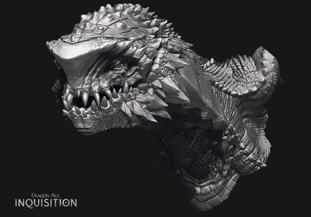 Дракон концепт zbrush