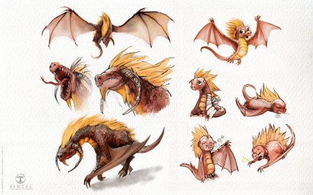 Дракон концепт арт
