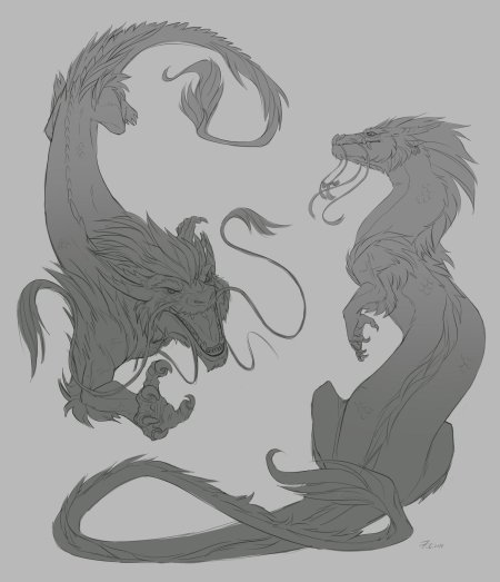 Анатомия китайского дракона референс