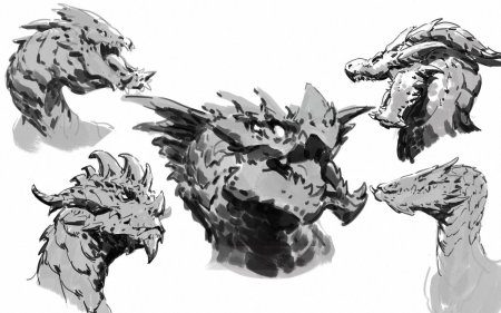 Дракон концепт арт