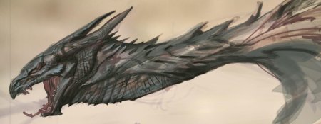 Дракон скайрим арт концепт