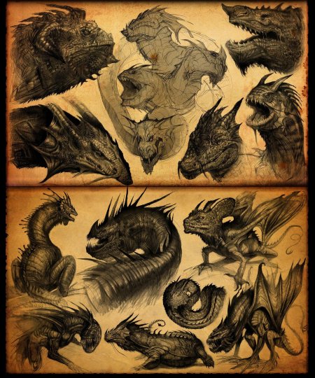 Дракон скетч