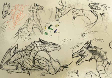 Дракон виверн референс