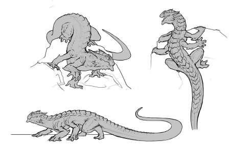 Ящерка лизард референс