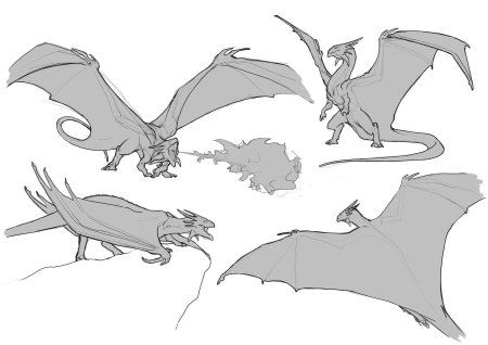 Дракон виверн референс