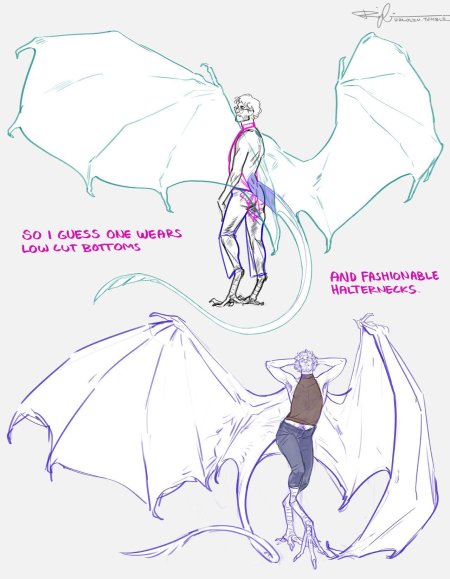 Референсы людей с крыльями