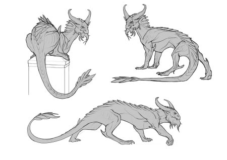 Лайн дракона референс виверна