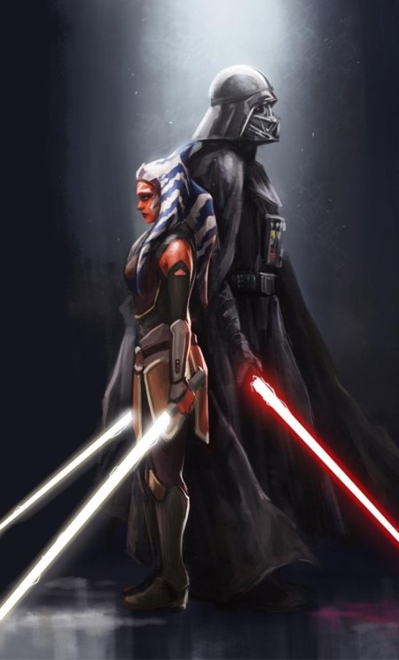 Асока тано и дарт вейдер