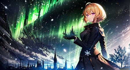 Аниме арты от нейросетей