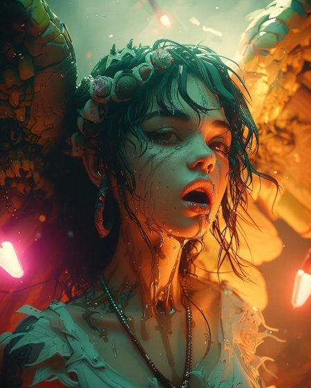 Красивые девушки нейросеть арт