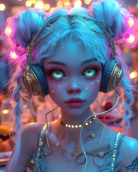 Нейросеть арты девушек