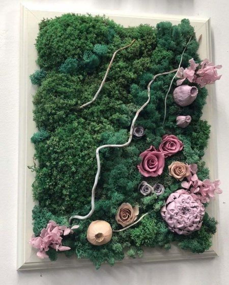 Панно из мха