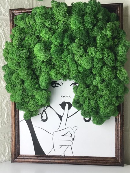 Панно из стабилизированного мха