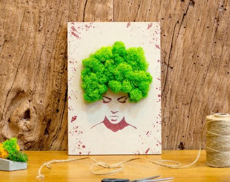 Картины из стабилизированного мха