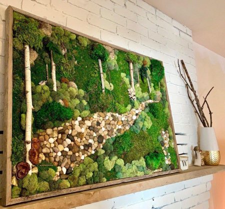 Панно из мха