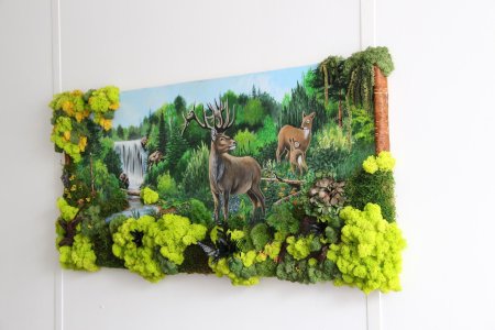 Панно из мха