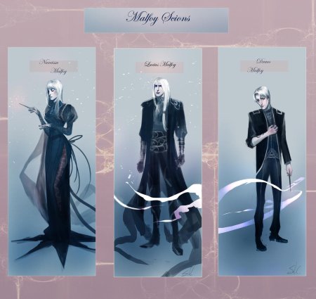 Люциус абраксас малфой арт аниме