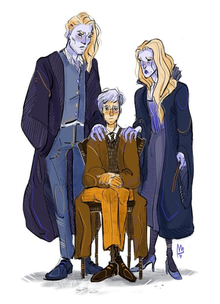 Нарцисса блэк и люциус малфой арт