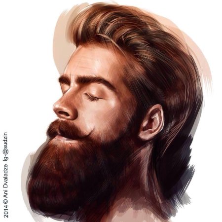 Мужской портрет с бородой