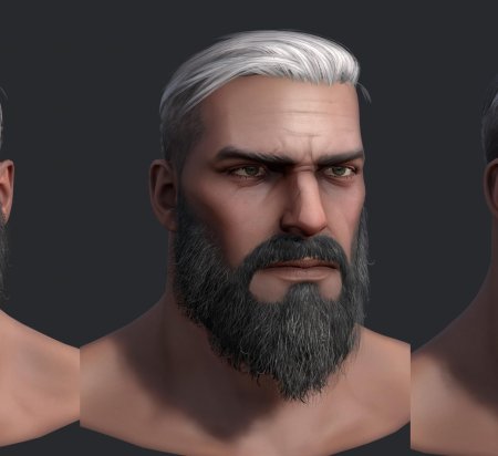 Бородатый мужчина референс