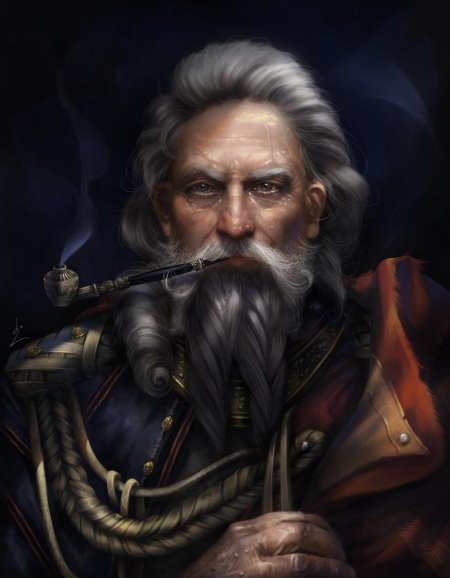 Пожилой мужчина арт