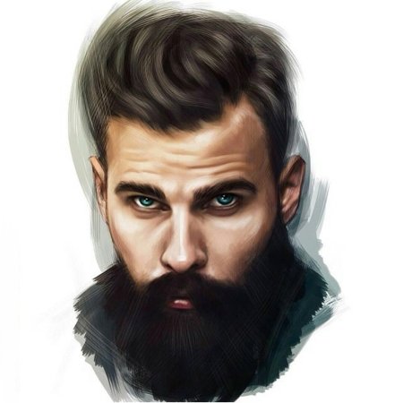 Мужчина с бородой арт