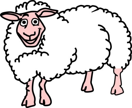 Овца клипарт на прозрачном фоне