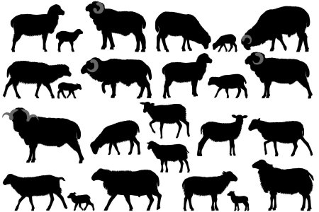 Баран силуэт