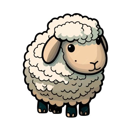 Мультяшная овечка