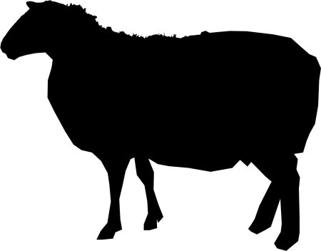 Силуэт овечки